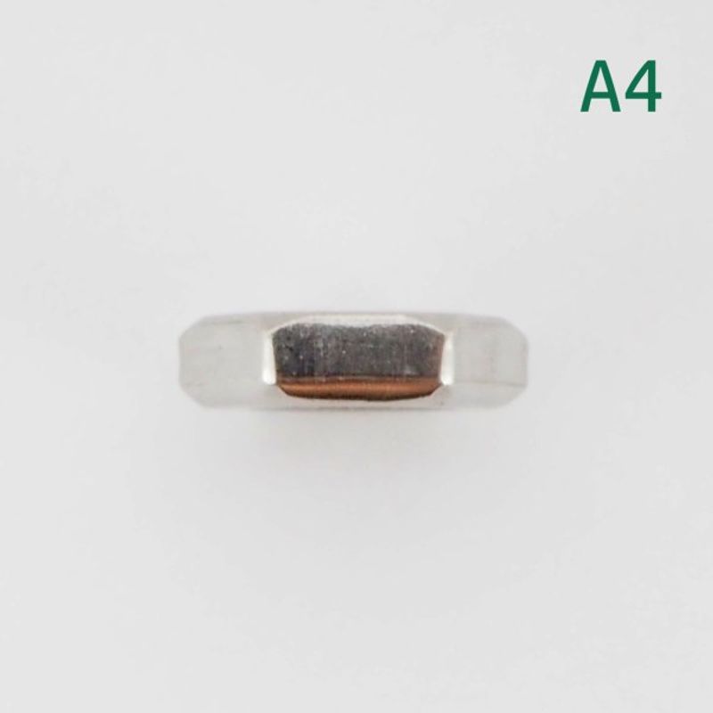 M6 Mutter lav 10 stk  Syrefast A4
