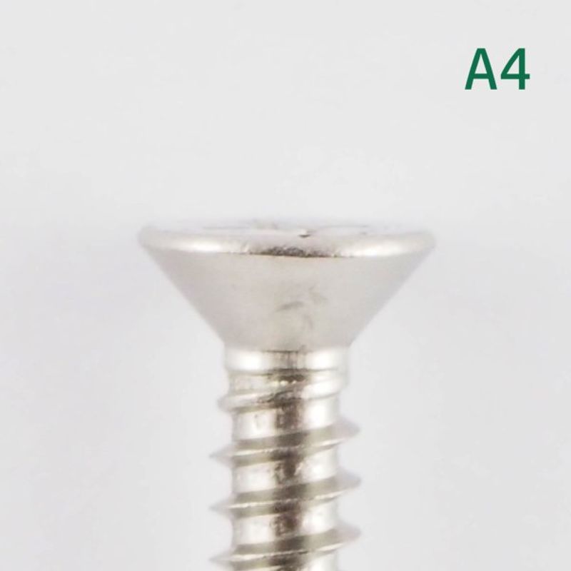 4,8x25 Plateskrue 50 stk Senkehode Syrefast A4