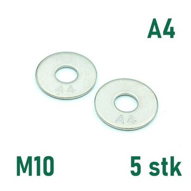 Hovedbilde M10 Planskive 5 stk Syrefast A4